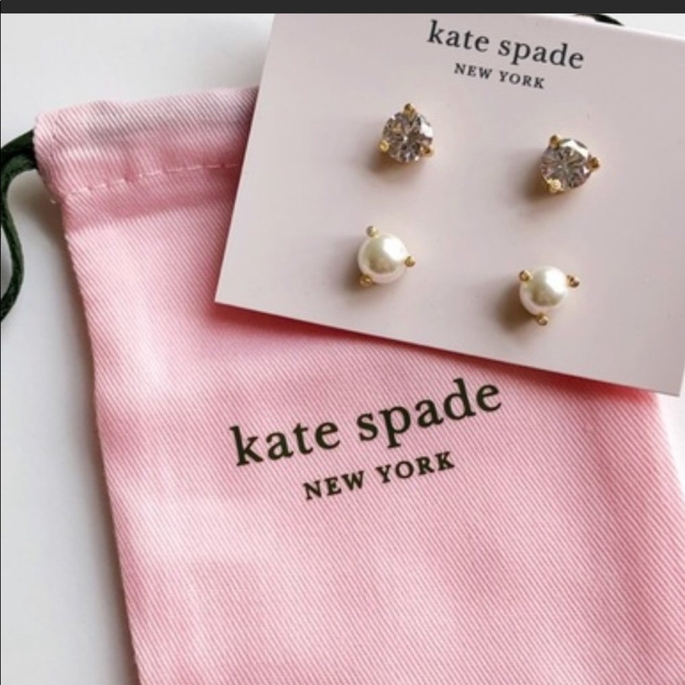 Kate Spade Rise and Shine 2 pair earrings